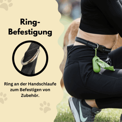 Ring-Befestigung an der Handschlaufe zum Befestigen von Zubehör