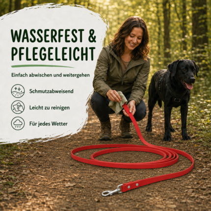 Biothane Schleppleine 10m mit Handschlaufe [19mm] – Bild 5