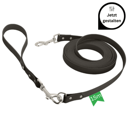 Biothane Schleppleine 15m mit Kurzführer 30cm gestalten