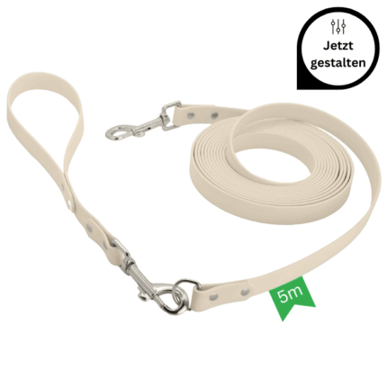 Biothane Schleppleine 5m mit Kurzführer 30cm gestalten