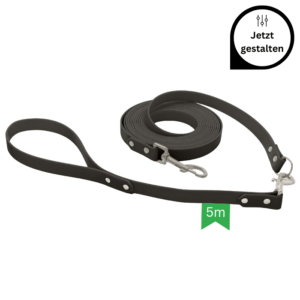 Biothane Schleppleine 5m mit Kurzführer 40cm gestalten