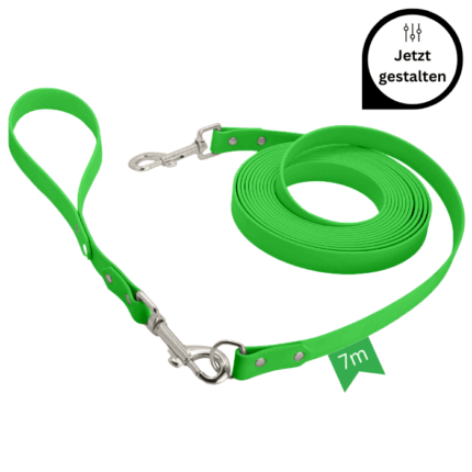 Biothane Schleppleine 7m mit Kurzführer 30cm gestalten