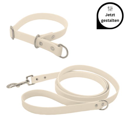Biothane Set mit Leine und Halsband mit Zugstopp