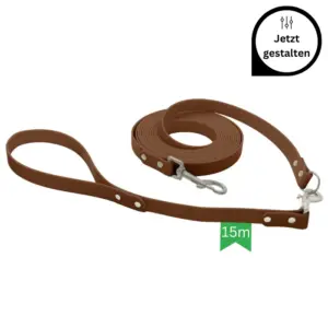 Biothane Schleppleine 15m mit Kurzführer 40cm gestalten